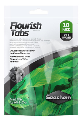 Suplemento Aquário Plantado Seachem Flourish Tabs 10tabs