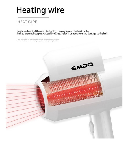 1 Gmdq Secador De Pelo Eléctrico De Montaje En Pared Con