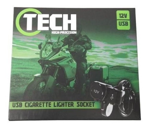 Toma Corriente 12v Usb Moto Tech - Um