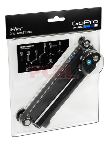 Imagen 3 de 4 de Soporte Tripode 3way Camara Gopro Afaem-001 Original