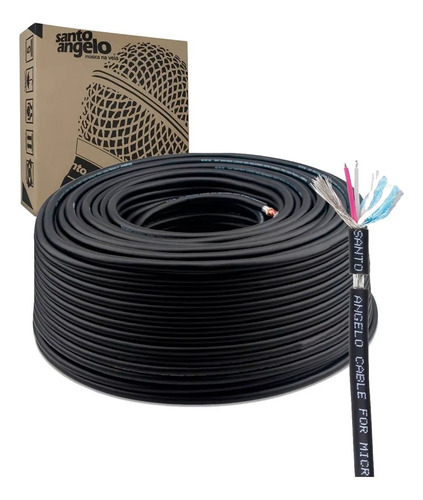 10 Cabos De Microfone Profissional Santo Angelo Xlr 5 Mts