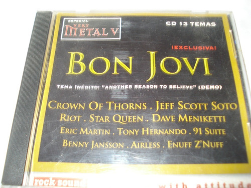 Cd Rock Sound Especial Very Metal V ( Bon Jovi, Crown Of Th)