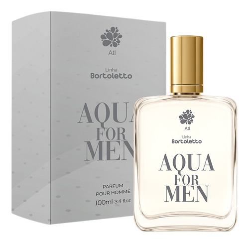Perfume Aqua For Men 100ml Atlântica Natural - Bortoletto