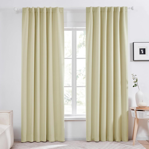 Cortinas Blackout 2 Paneles Con Bolsillo Para Barra