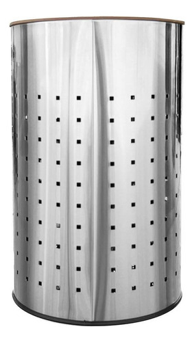 Cesto De Acero Inoxidable 55l Para Ropa