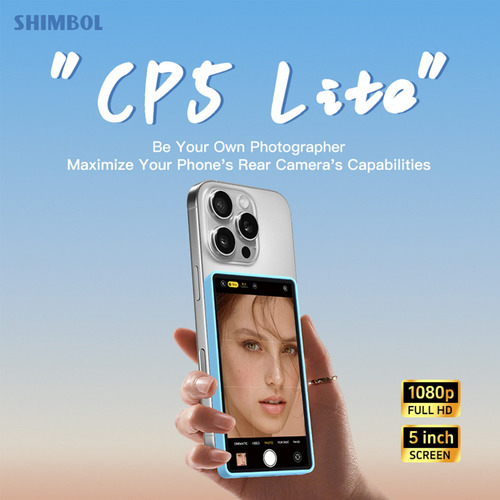 Capa De Silicone Shimbol Cp5 Lite+ Com Tela De Monitor Azul