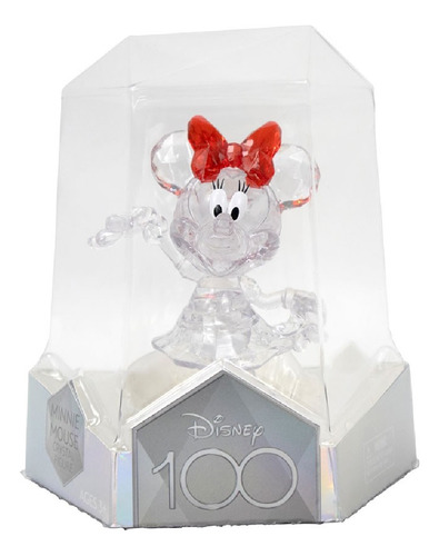 Boneca Minnie Mouse Figura De Crystal Disney 100 Anos Fun