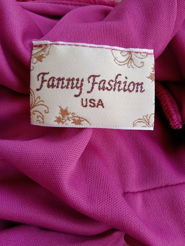 Imagen 6 de 6 de Vestido Fiesta Dama Color Fucsia Talla 18 Alquiler Venta