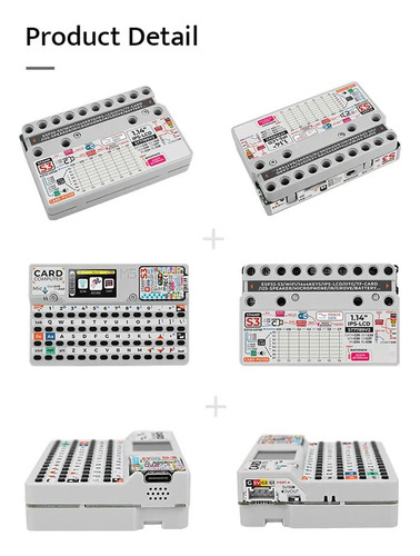 Ordenador Con Teclado Y Tarjeta Cardputer Stamps3 Microcontr