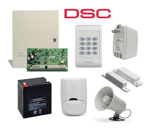 Kit De Alarma Contra Robo Marca Dsc Mini Kit 4 A 8 Zonas