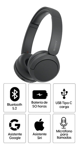 Audífonos Inalámbricos Sony Wh-ch520 Realaudio360 Multipoint