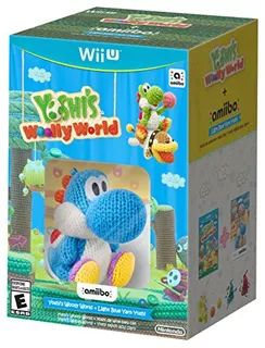 Yoshis Woolly World Más Hilo Azul Yoshi Amiibo Wii U