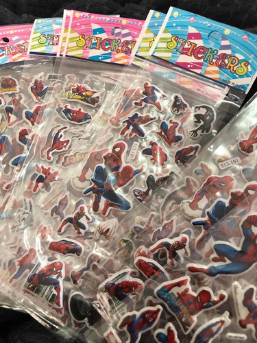 20 Láminas De Stickers Del Hombre Araña