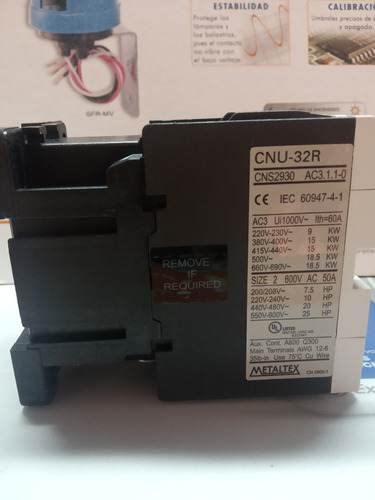 Contactor 32amp Bobina 110v Metaltex