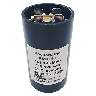 Condensador De Arranque Pmj161 110-125v, 161-193 Mfd