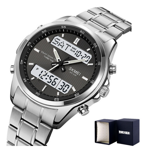 Reloj Electrónico Impermeable Skmei Business Para Hombre