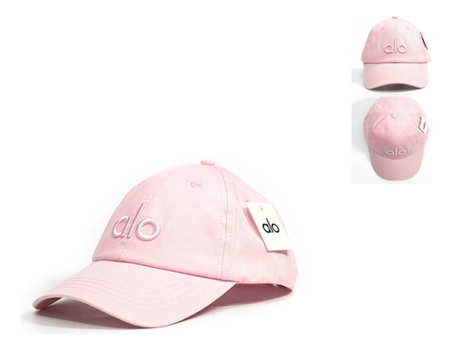 Gorra De Béisbol Rosa De Algodón Tejida Con Ala Curva De 1u