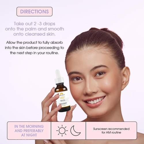 Suero Facial De 1 Oz Con Vitamina C Y Ácido Hialurónico + Su
