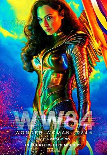 Pósters Película Wonder Woman Mujer Maravilla 1984 - 2020