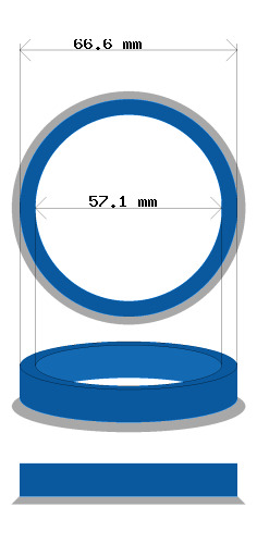 Centradores De Llantas Azul. Venta De Par (2 Unid)