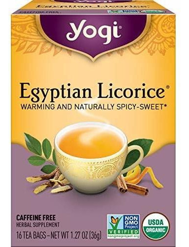 Caja De Tè Yogi Tea - Té De Regaliz Egipcio (paquete De 4)