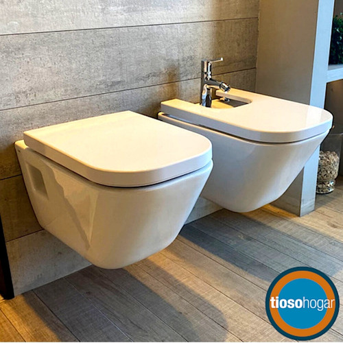 Imagen 3 de 9 de Bidet Baño Loza Monocomando Sanitarios Blanco Oferta Roca