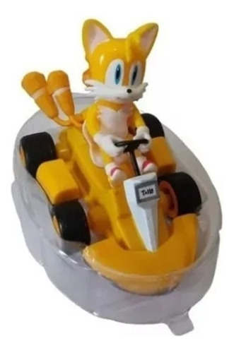 Figura Tails - Sonic Kart Racing Funcion Pull Back Fricción