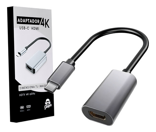 Cable Adaptador Usb C A Hdmi 4k 60hz Aluminio Para Mac iPad 