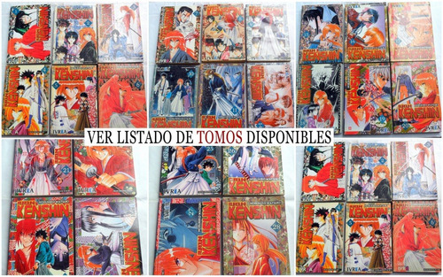 Rurouni Kenshin ( Samurai X ) Ed. Ivrea * Tomos X Unidad