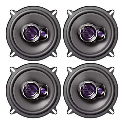 Kit 04 Alto Falante Pioneer 5 Pol Triaxial 50w Rms Cada