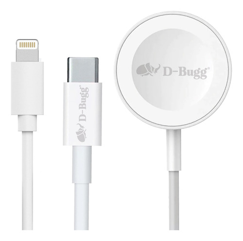 Cargador Magnético 2 En 1 Compatible Con Iwatch Y Cable Lightning