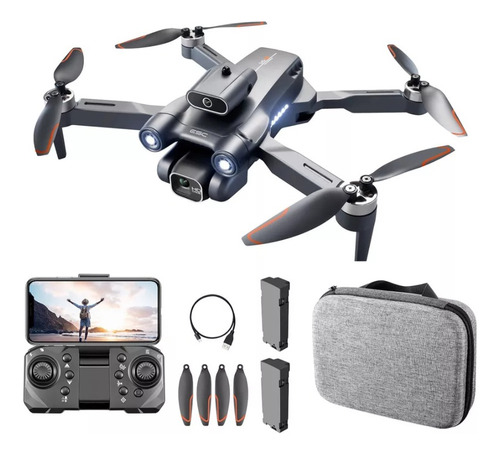 Mini drone HANGZHOU BILIFE TRADING CO.,LTD GN Mini LSS1S Cámara dual + 2 baterías con dual cámara 6K negro 2.4GHz 2 baterías