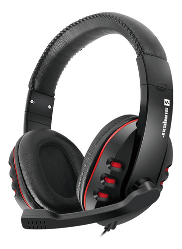 Headset Fone Ouvido 7.1 Stereo Microfone Controle Volume Usb Cor Preto