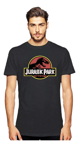 Polera Jurassic Park 100% Algodon Hombre/niño