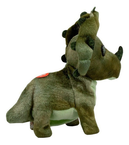 Dinosaurio De Peluche Con Movimieto Sonidos Juguete Infantil Color Gris