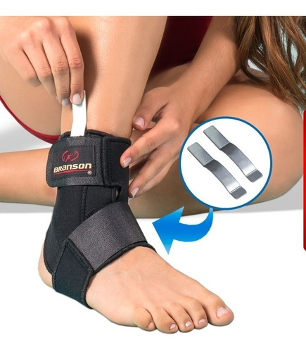 Tobillera De Neopreno Regulable Con Estabilizador 2 Ferulas