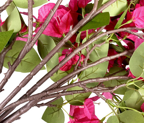 Flores Artificiales De Buganvilla Con Tallos, Ramas Florales