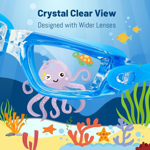 Braylin Kids Swim Goggles, 2-pack Swimming Goggles For Ch Af