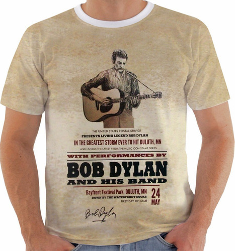 Camiseta Bob Dylan Concert Poster Bayfront Festival M027