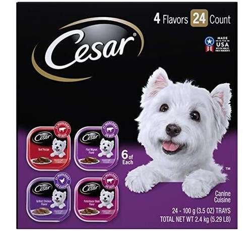 Cesar Soft Wet Dog Food Classic Loaf In Sauce Beef Recipe,