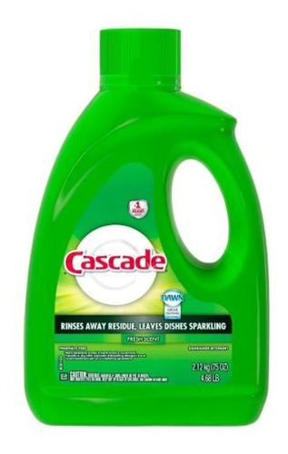 Cascade Detergente En Gel Lavavajilla Fresh Down 2.12kg P&g