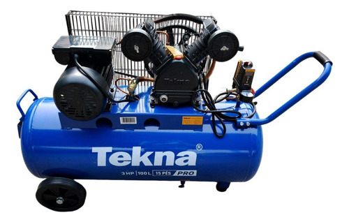 Compressor De Ar 15 Pés 3 Hp Cp150100p Com Rodas Tekna 110v