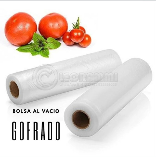 Imagen 1 de 1 de 2 Rollos De Bolsa Vacío Gofrado Olecrammi 25cm X 5 Metros