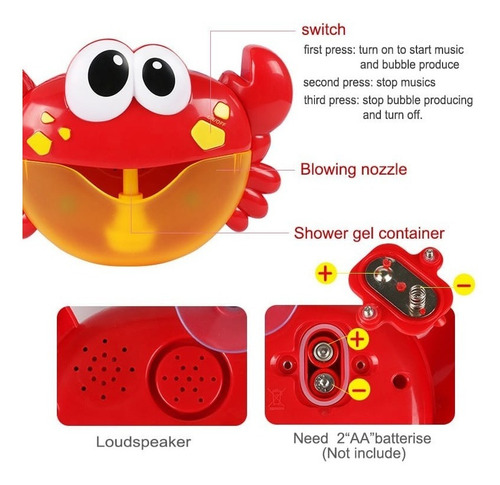 Juguete De Burbujas Para Baño De Bebé