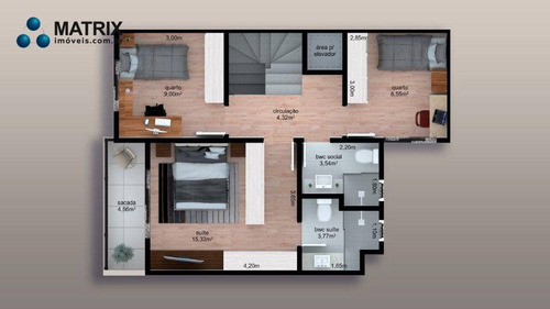 Imagem 9 de 21 de Sobrado Com 3 Dormitórios À Venda, 179 M² Por R$ 956.500,00 - Bom Retiro - Curitiba/pr - So2612