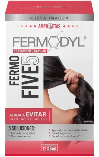Fermodyl - Anticaída Del Cabello, Tratamiento 12 Ampolletas