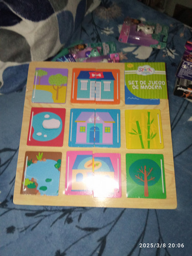 Set De Juego De Madera 10 Piezas