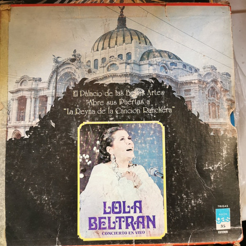 Disco Lp:lola Beltran- Concierto En Vivo 3lps Azules