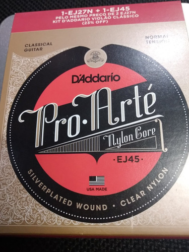 Kit D'addario Pro Art Ej45 + Classic Ej27n