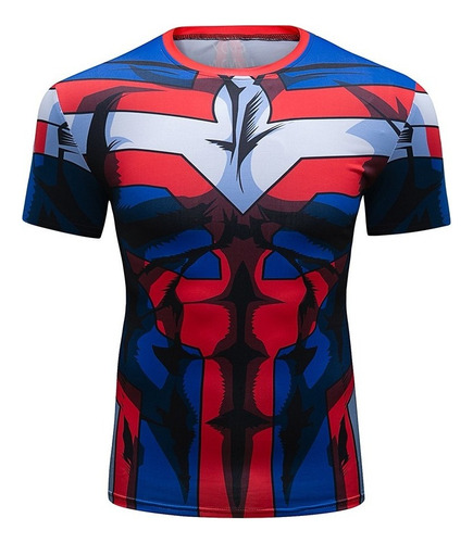 Playera My Hero Academia All Might Anime Cosplay Gimnasio 3d